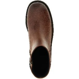 Brown Calfskin Ankle Boots