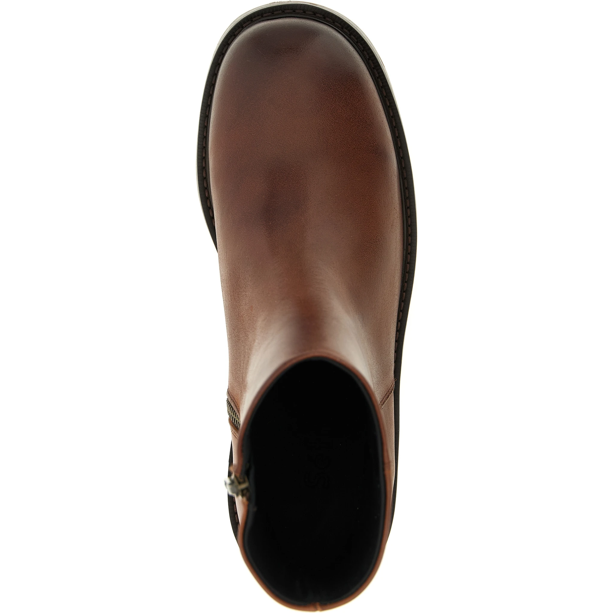 Brown Calfskin Ankle Boots