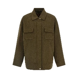 Bicolor Virgin Wool Coat