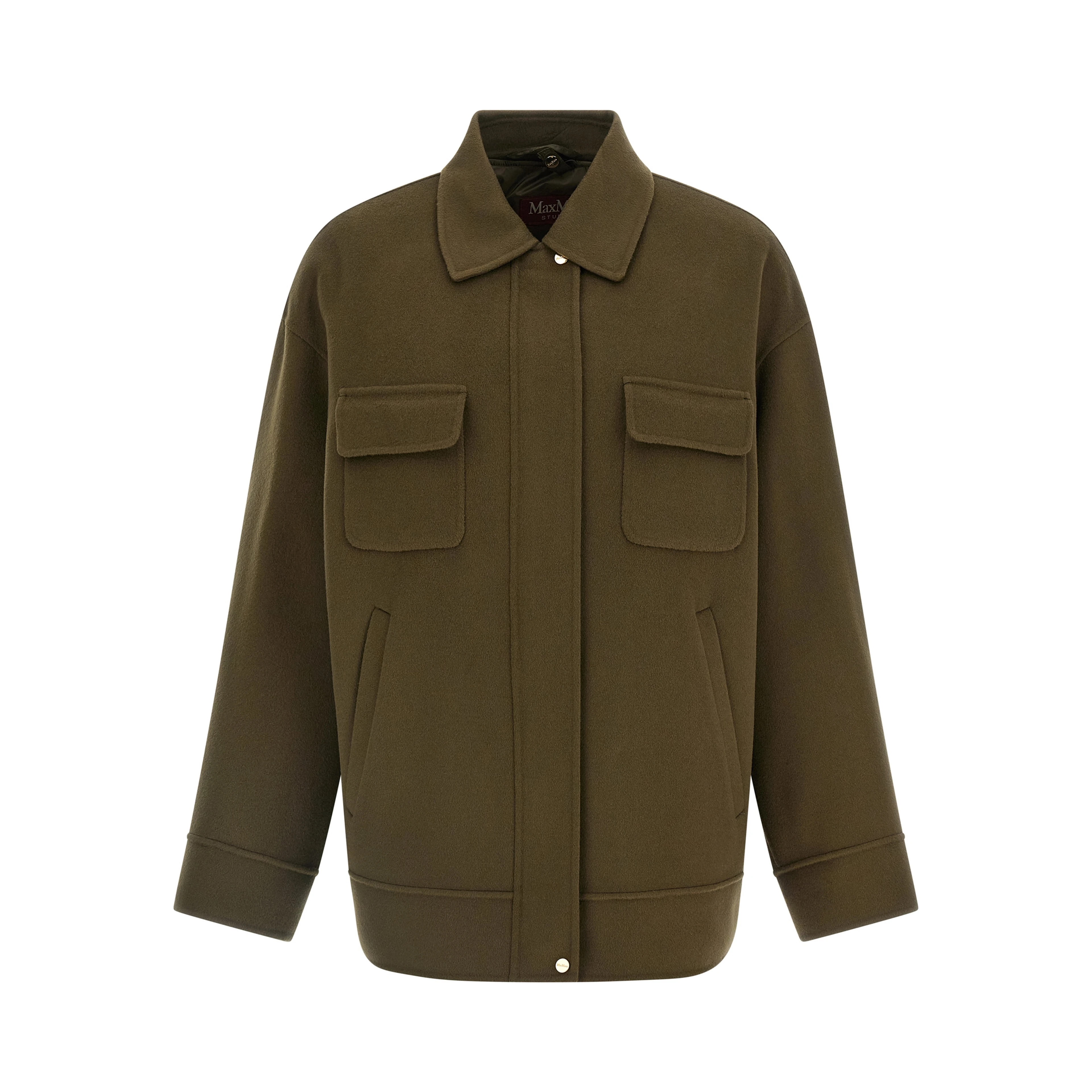 Bicolor Virgin Wool Coat