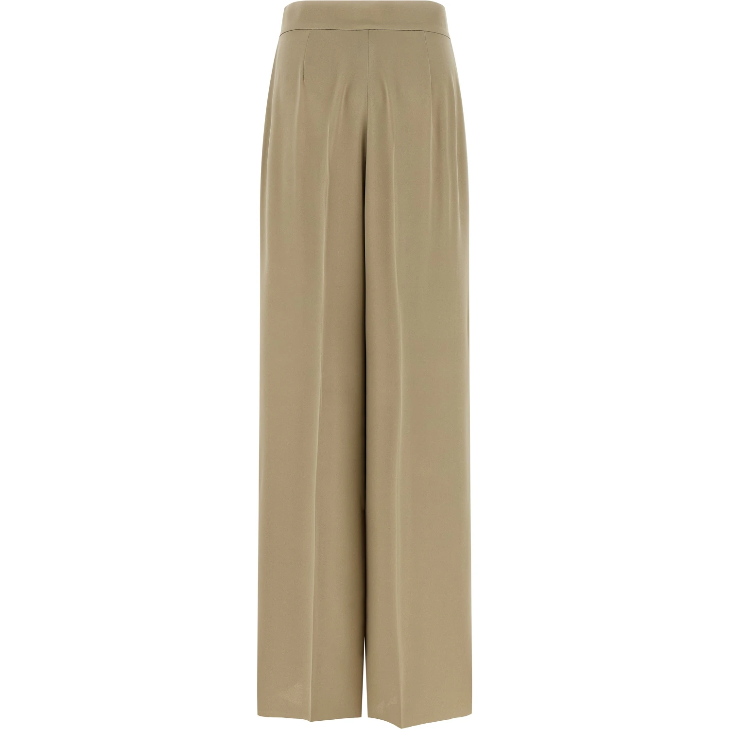 Beige Silk Dress Pants