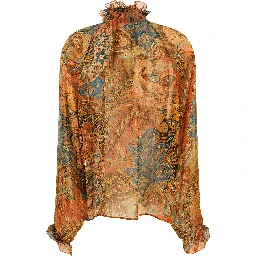 Multicolor Silk Blouse