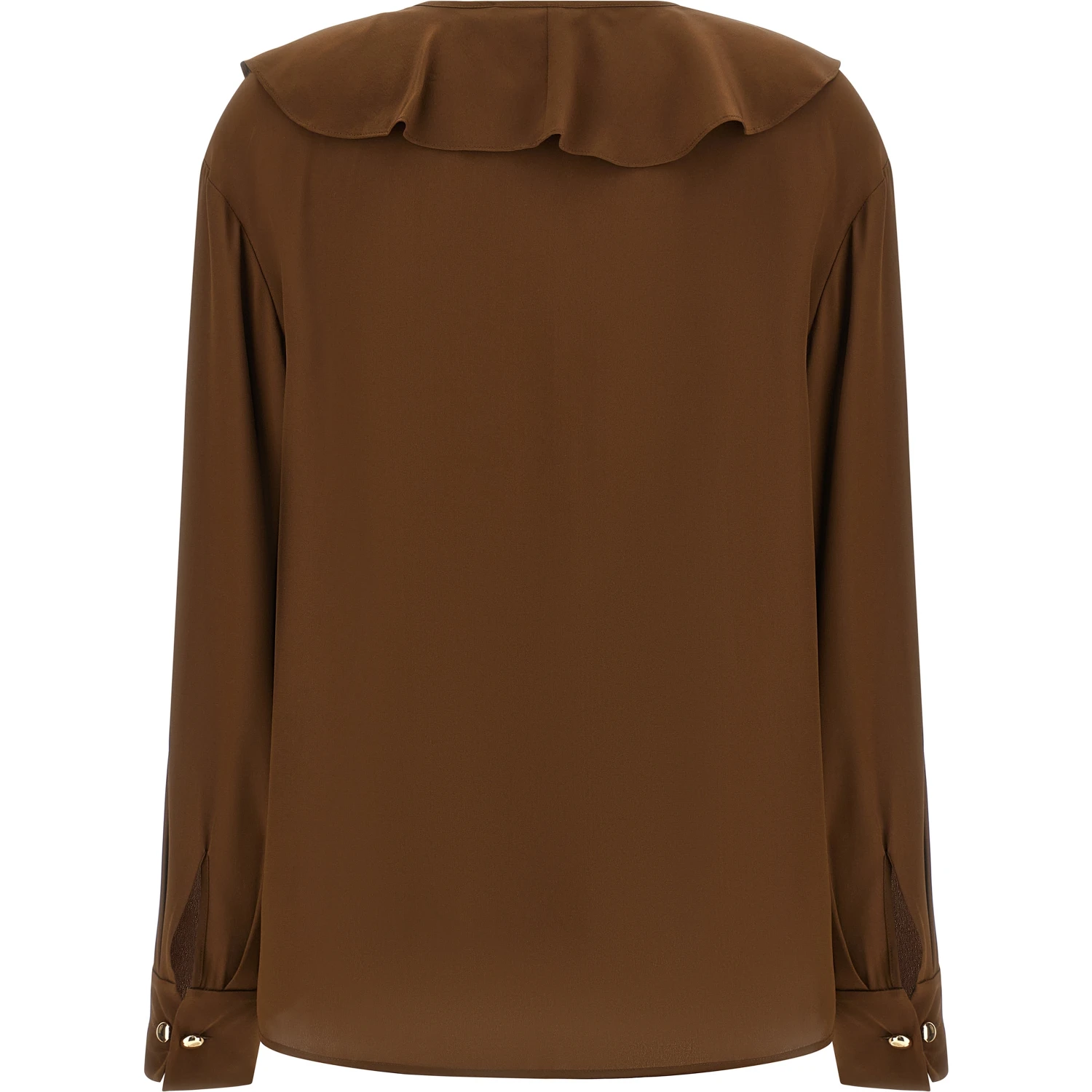 Brown Silk Blouse