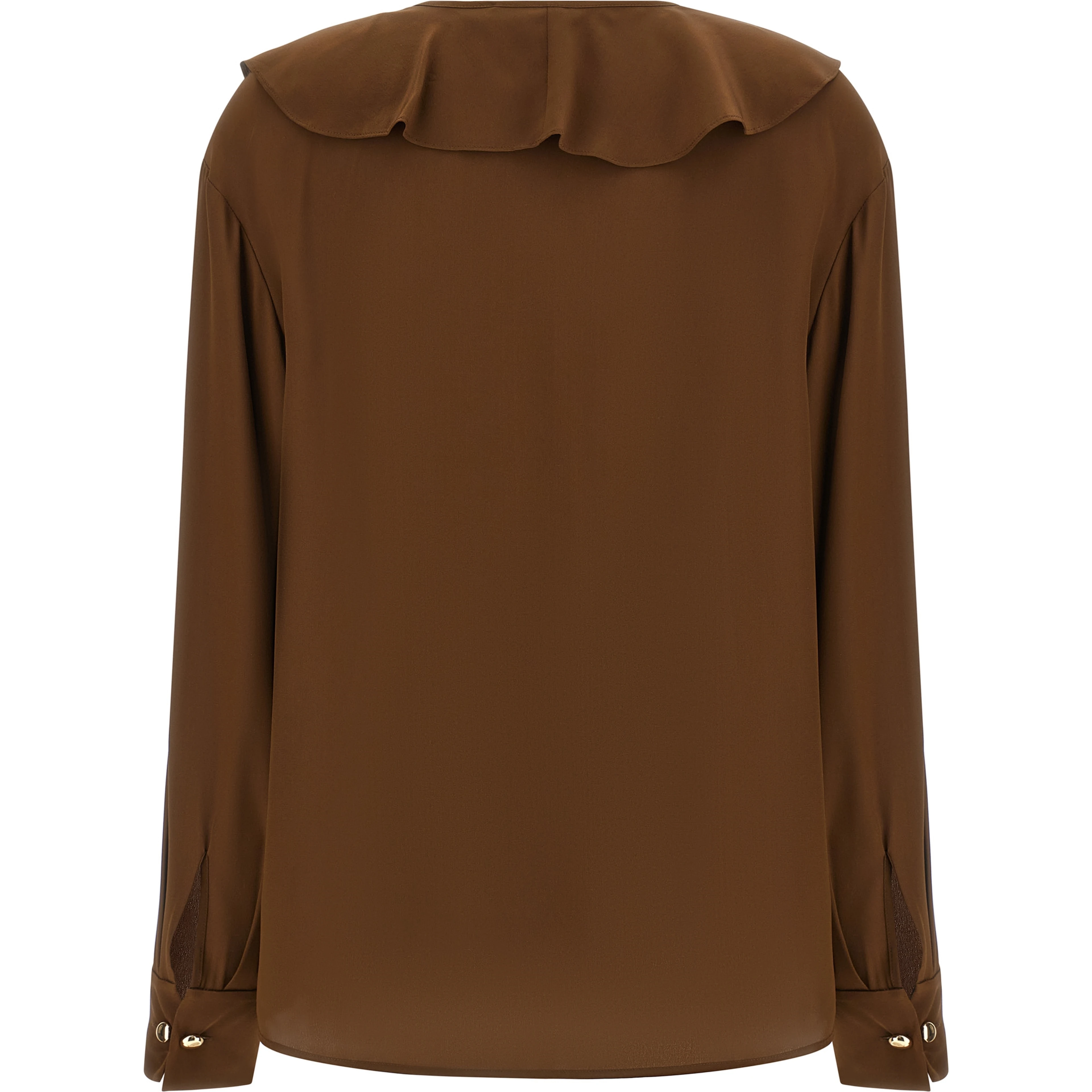Brown Silk Blouse