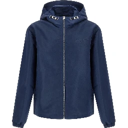 Blue Polyester Shell Jacket
