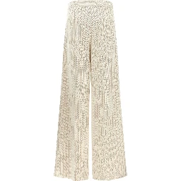 White Cotton Casual Pants