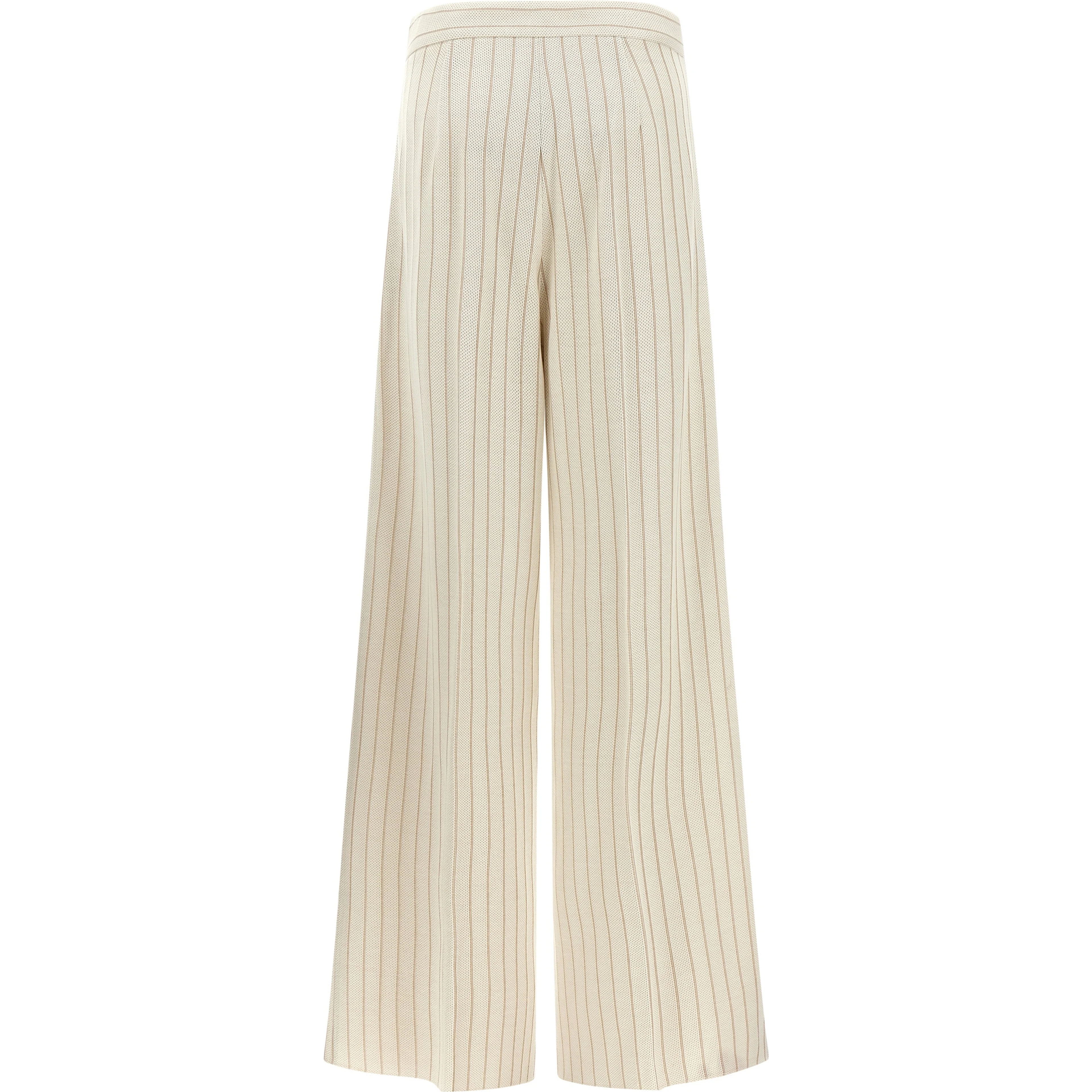 White Cotton Casual Pants