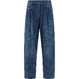 Blue Cotton Relaxed Fit Jeans