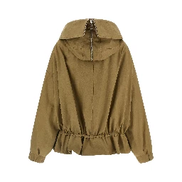 Beige Cotton Shell Jacket