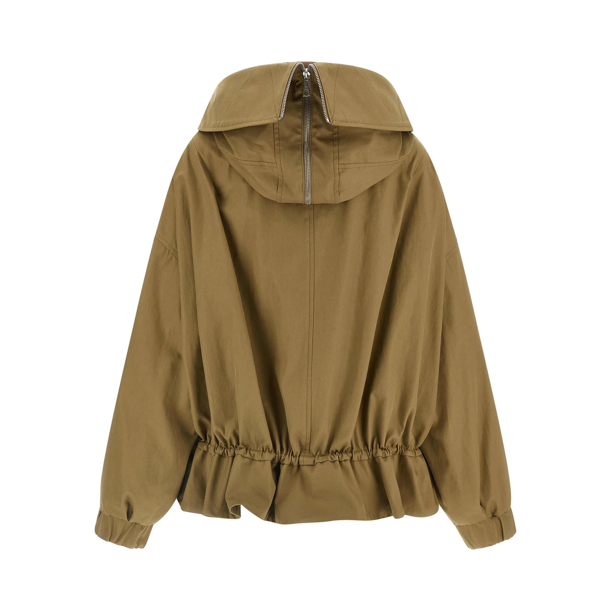 Beige Cotton Shell Jacket