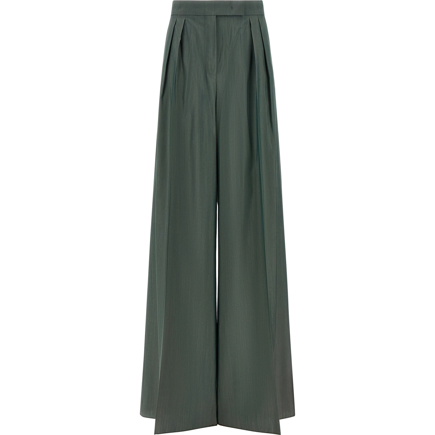 Bicolor Virgin Wool Casual Pants