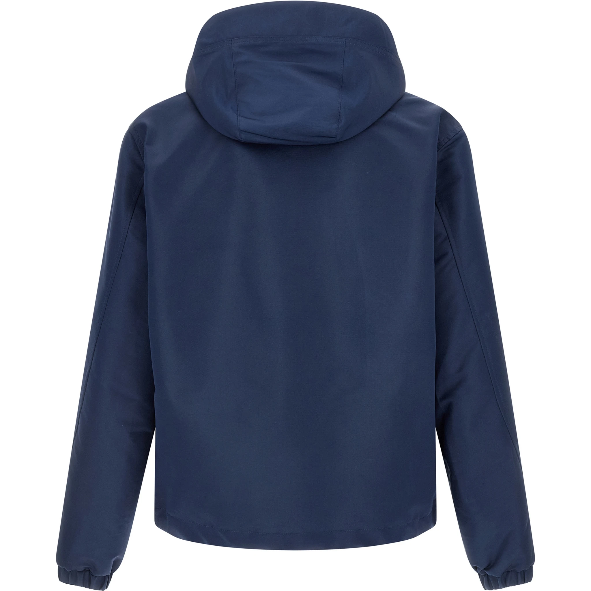 Blue Polyester Shell Jacket
