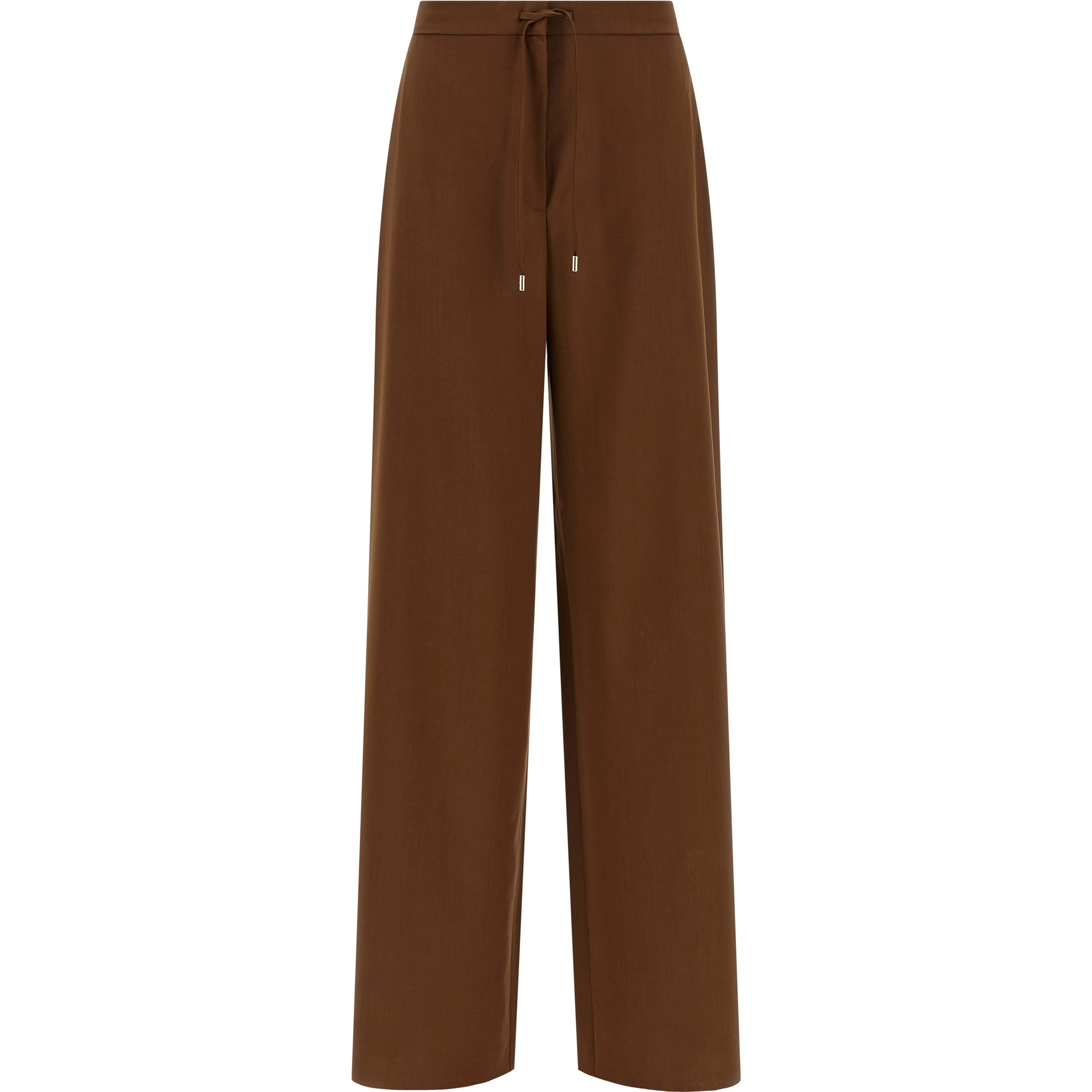 Brown Virgin Wool Pants