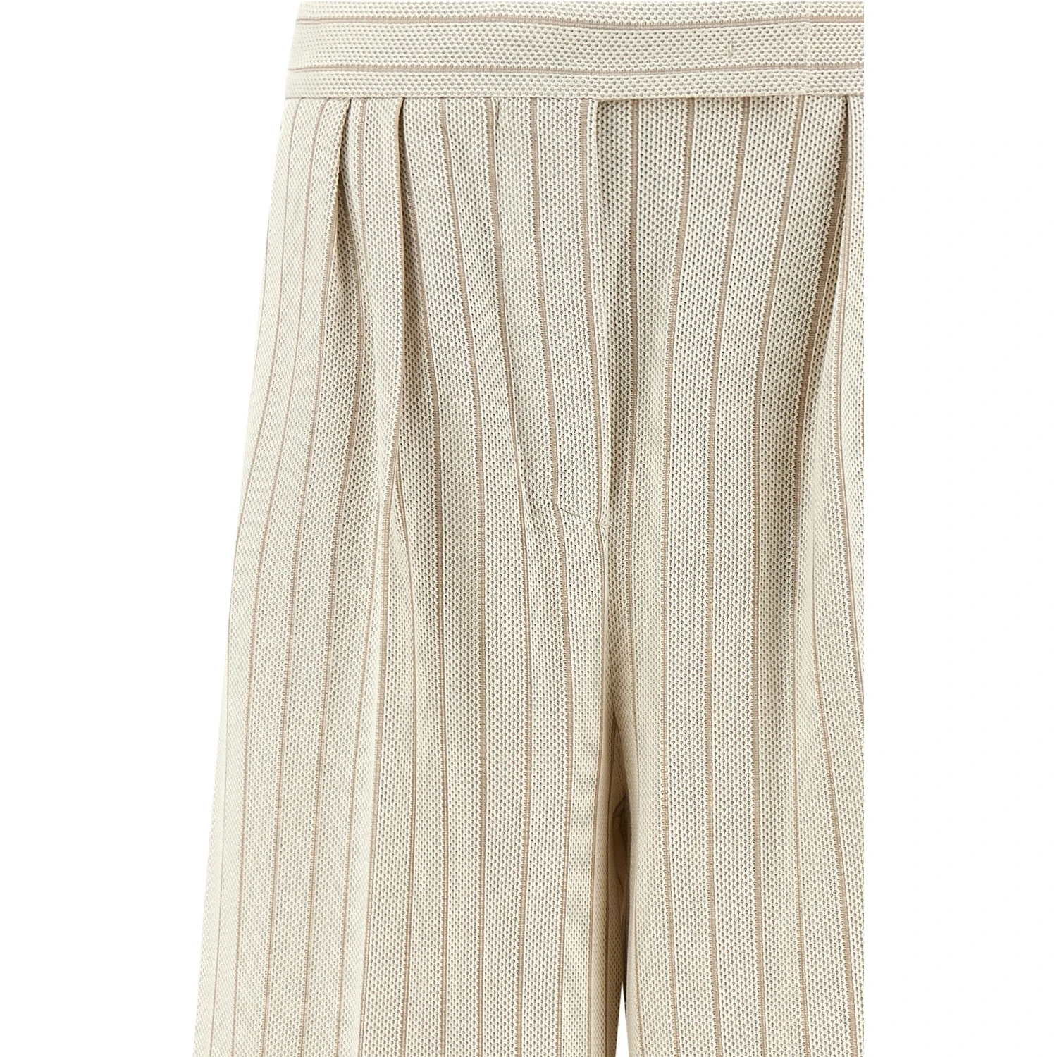 White Cotton Casual Pants