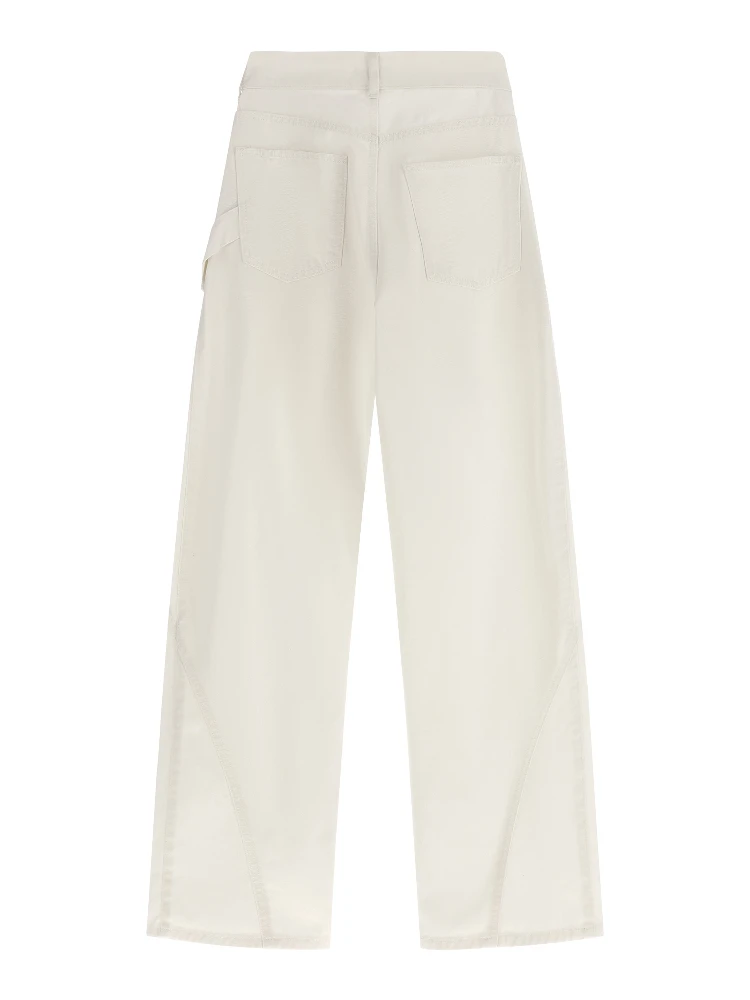 White Cotton Jeans Denim alternative