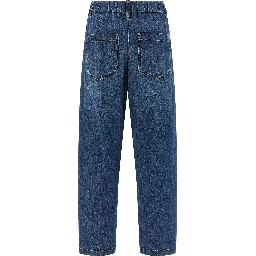 Blue Cotton Relaxed Fit Jeans