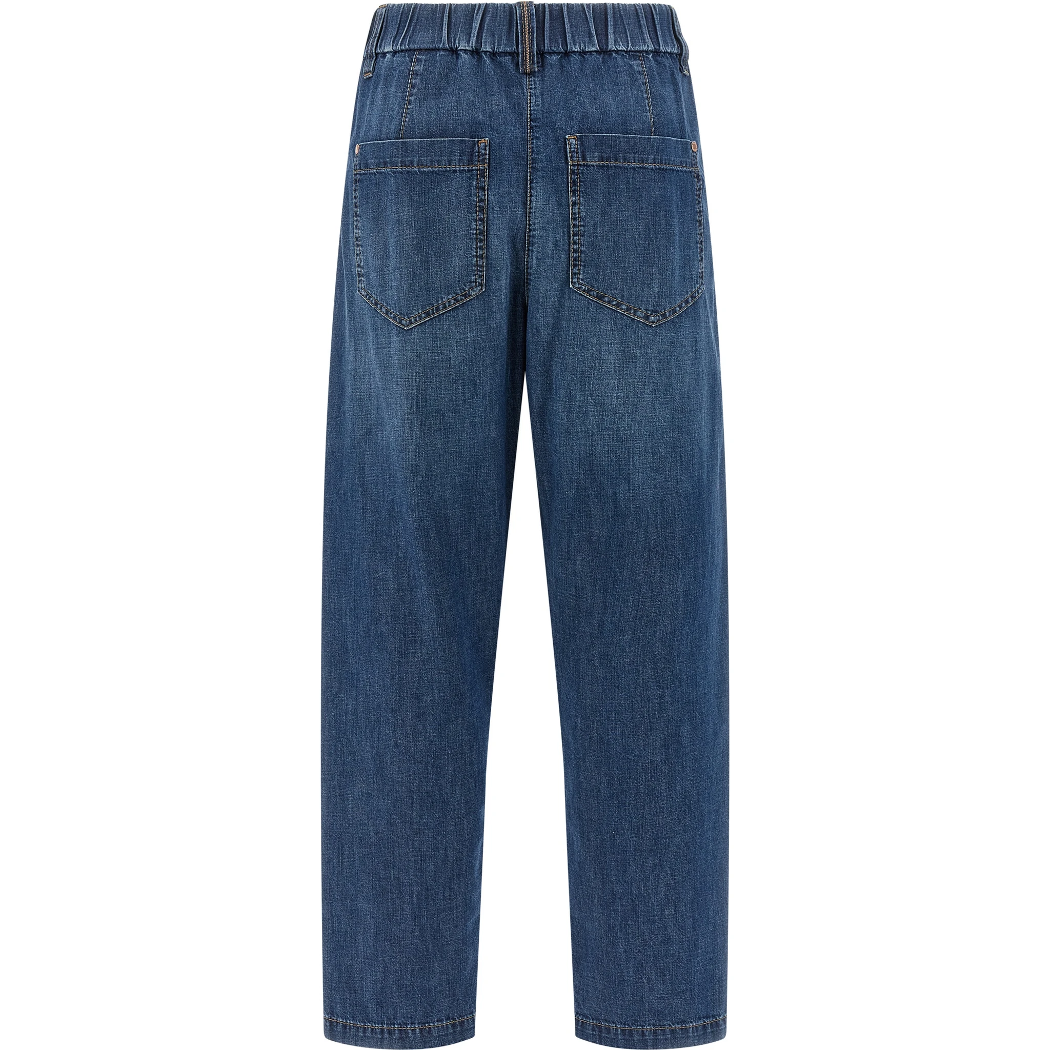 Blue Cotton Relaxed Fit Jeans