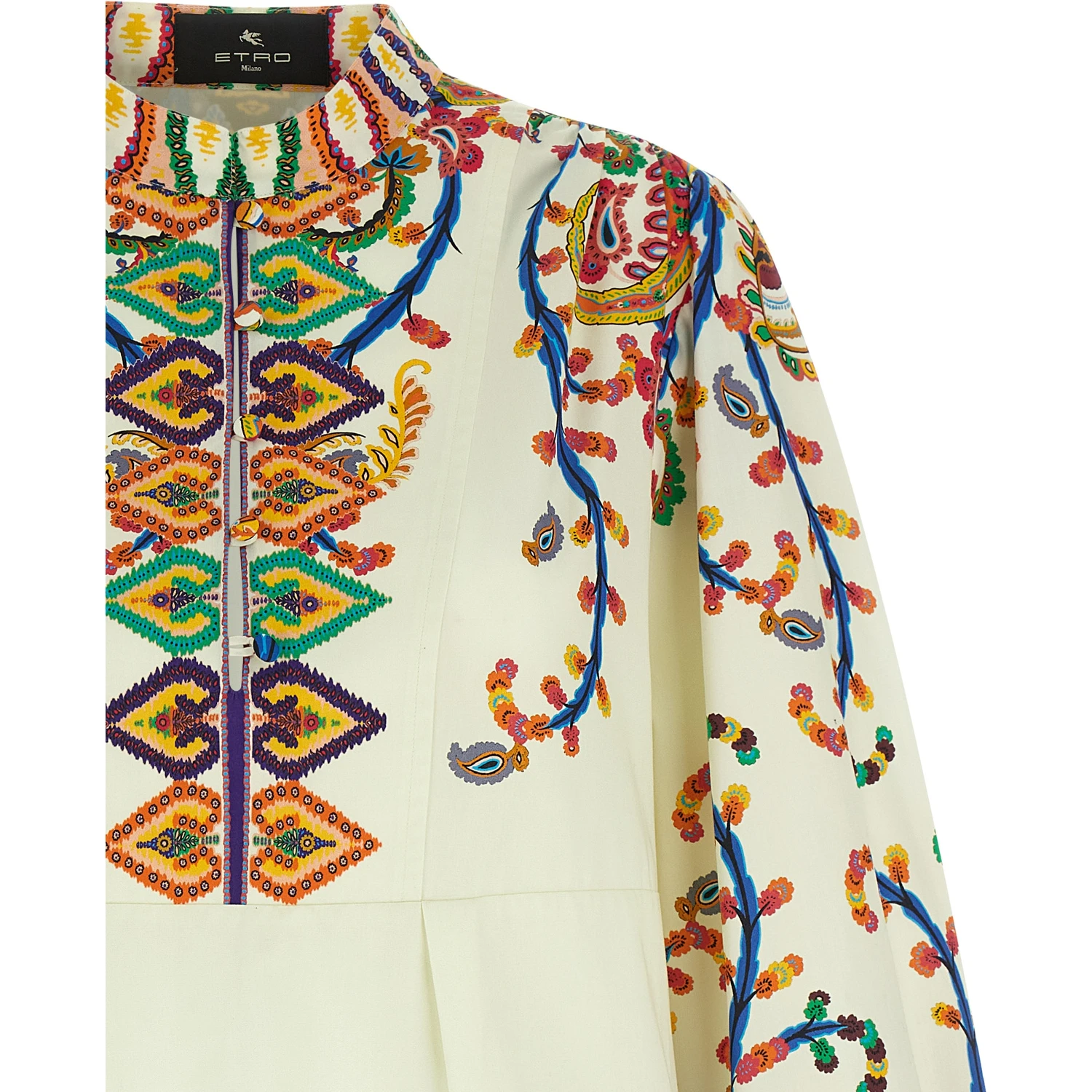 Multicolor Cotton Short Dress