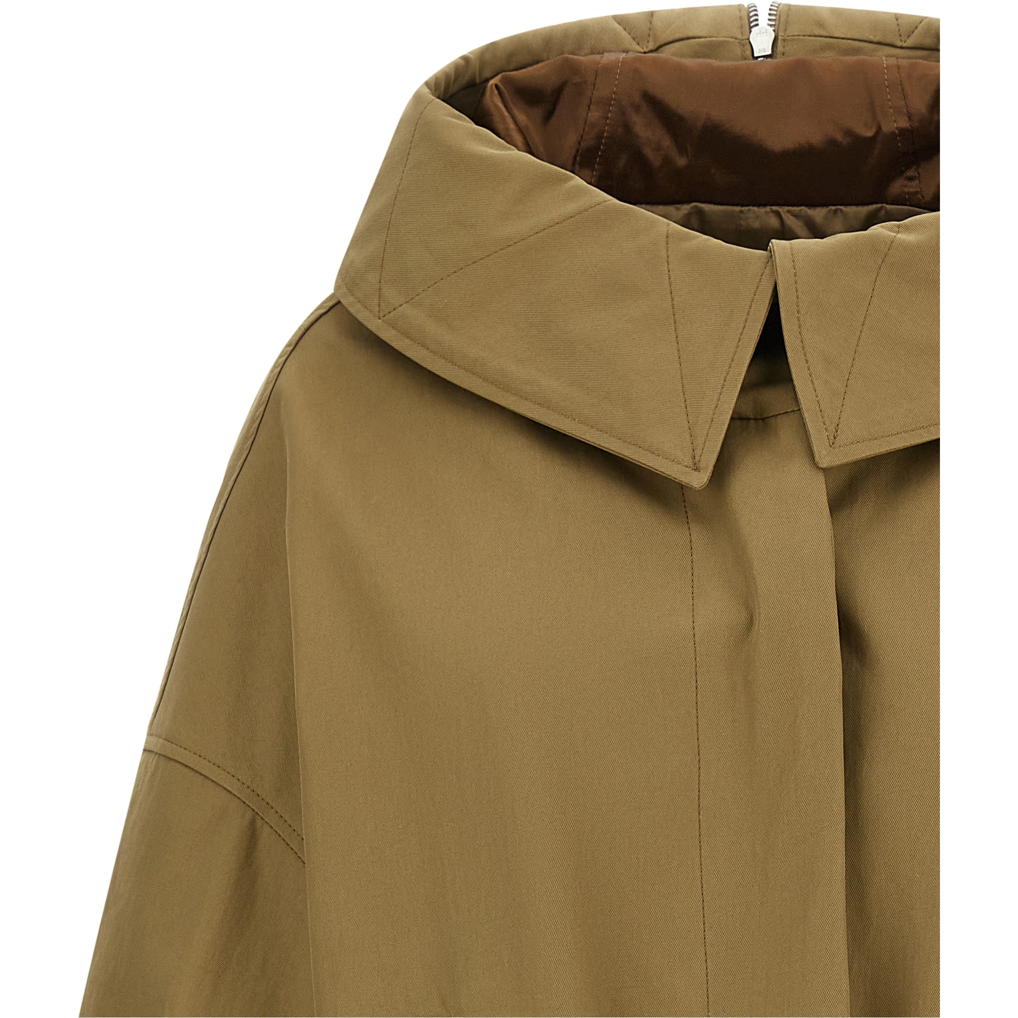 Beige Cotton Shell Jacket