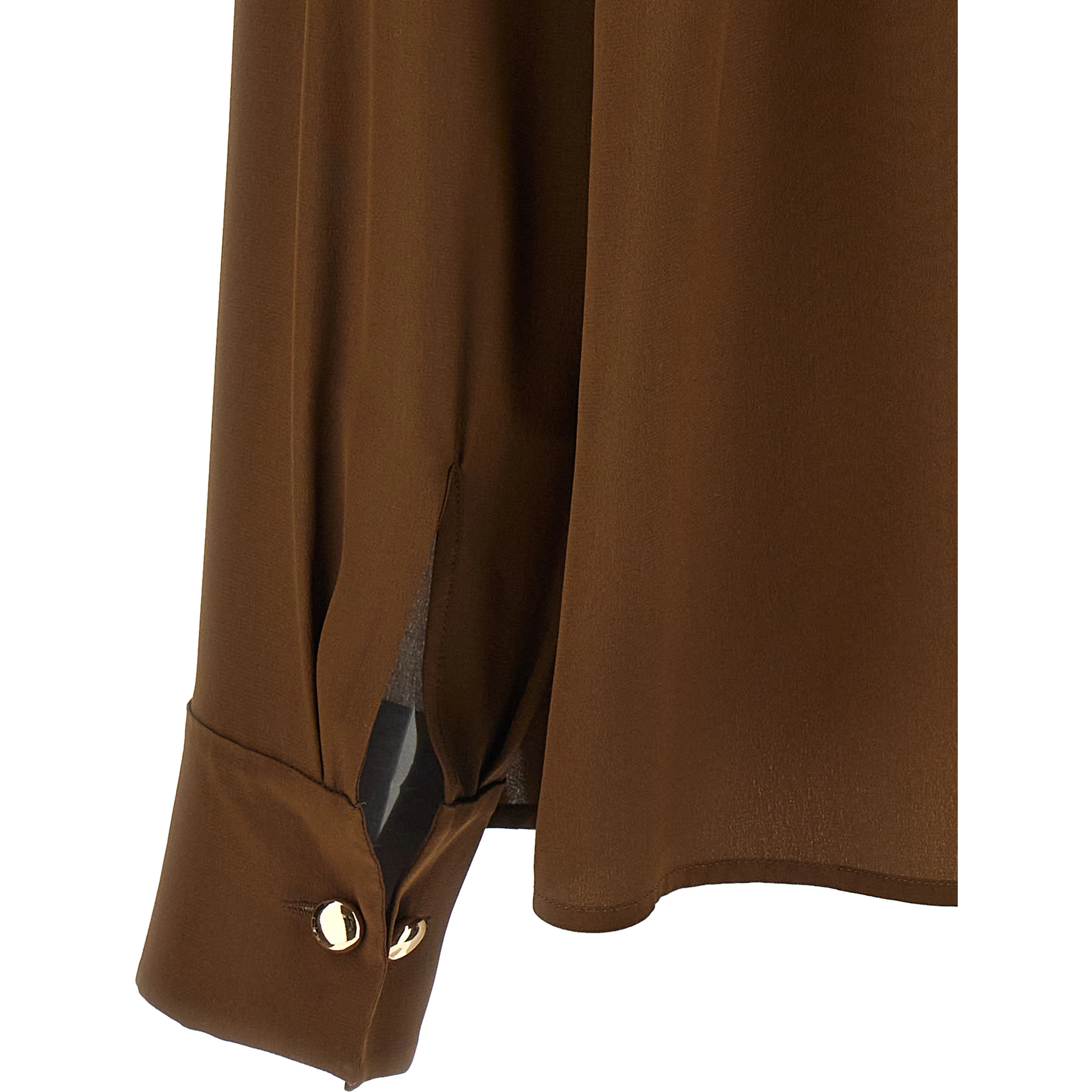 Brown Silk Blouse