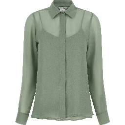 Bicolor Silk Blouse