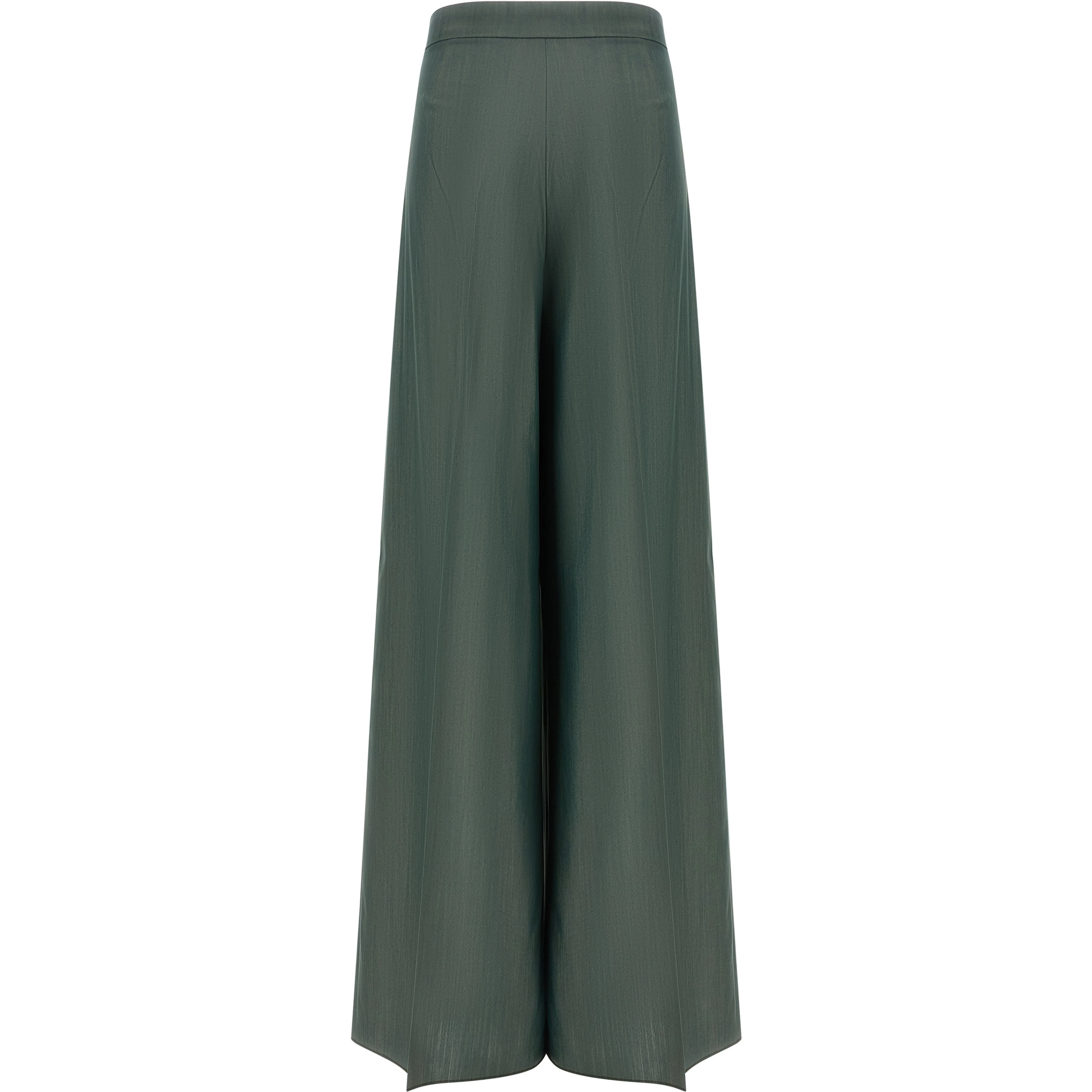 Bicolor Virgin Wool Casual Pants