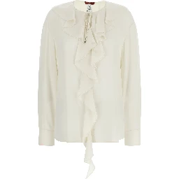 White Silk Blouse