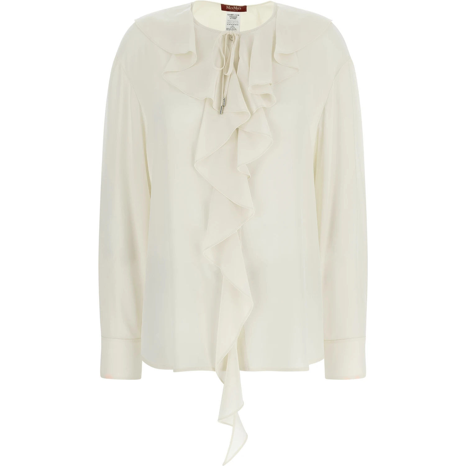 White Silk Blouse