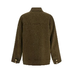 Bicolor Virgin Wool Coat