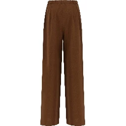 Brown Virgin Wool Pants