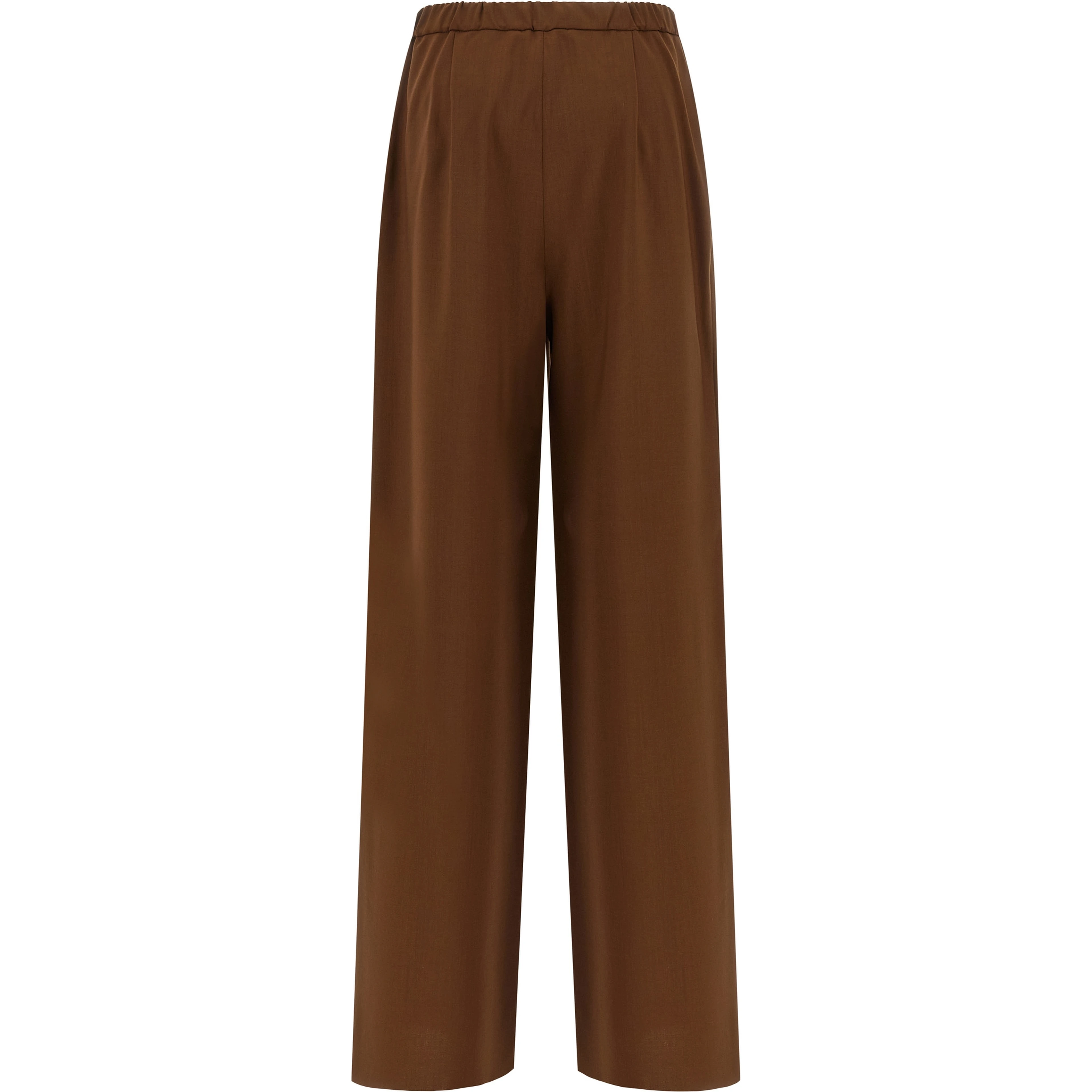 Brown Virgin Wool Pants