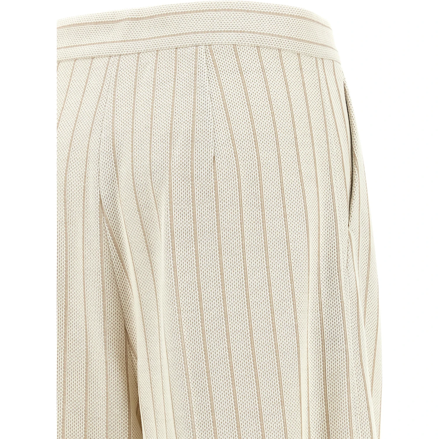 White Cotton Casual Pants