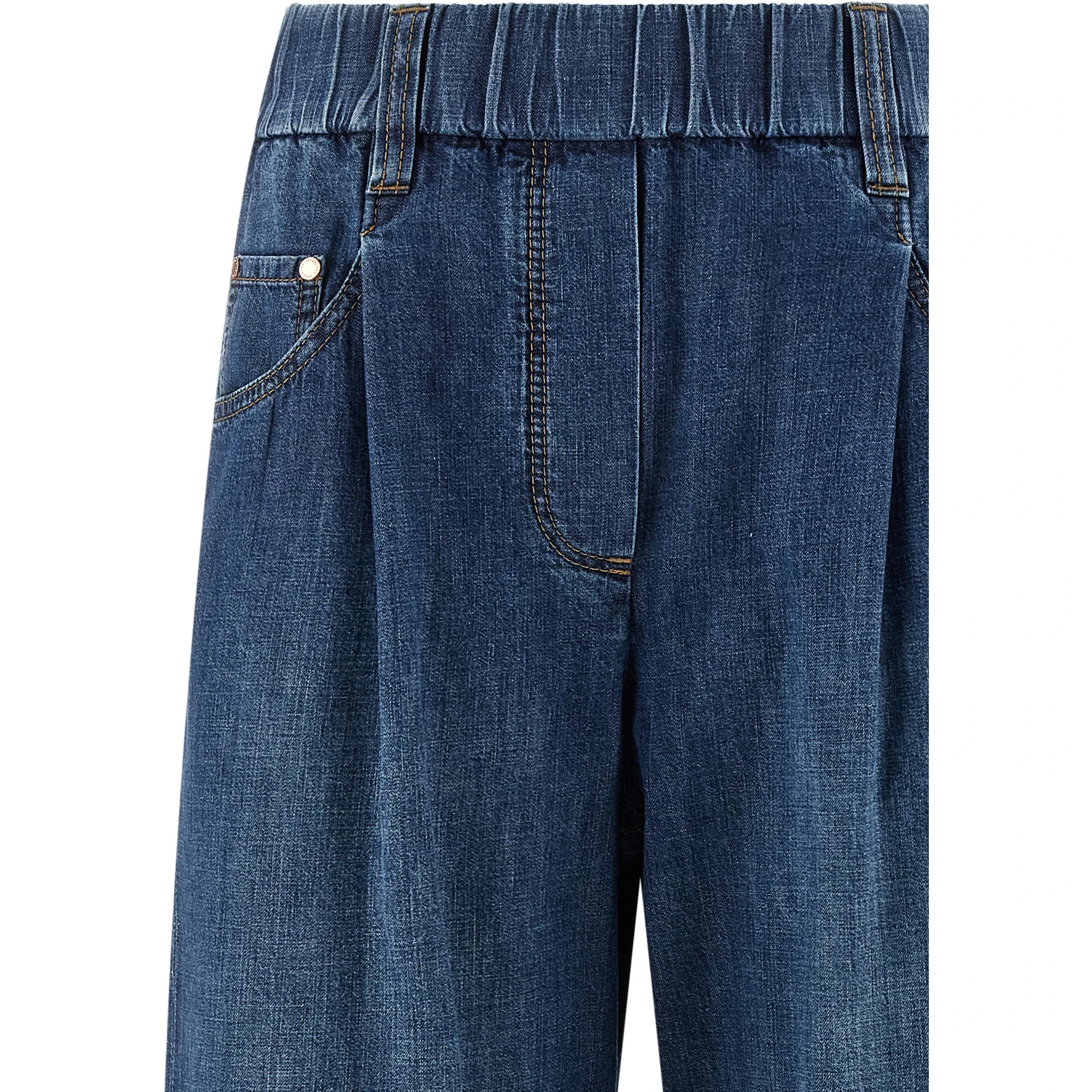 Blue Cotton Relaxed Fit Jeans