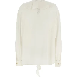 White Silk Blouse
