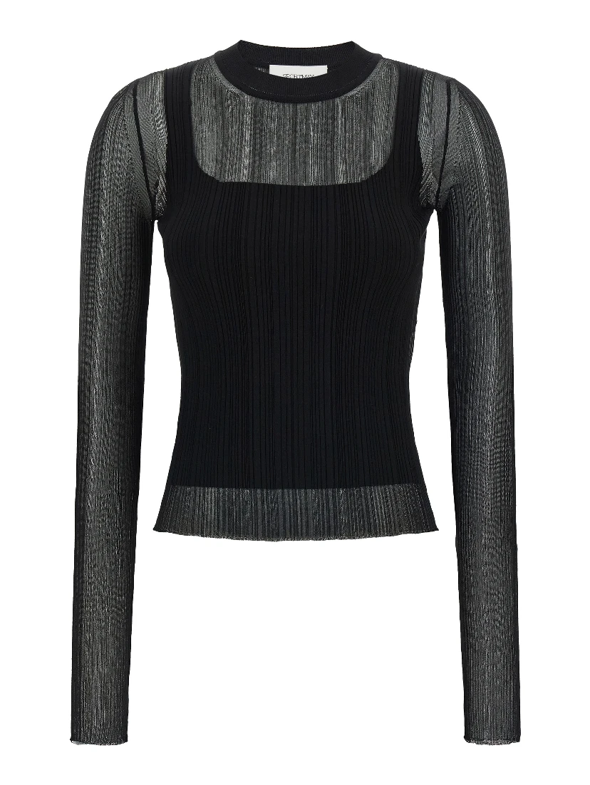 Black Viscose Cardigan