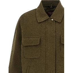 Bicolor Virgin Wool Coat
