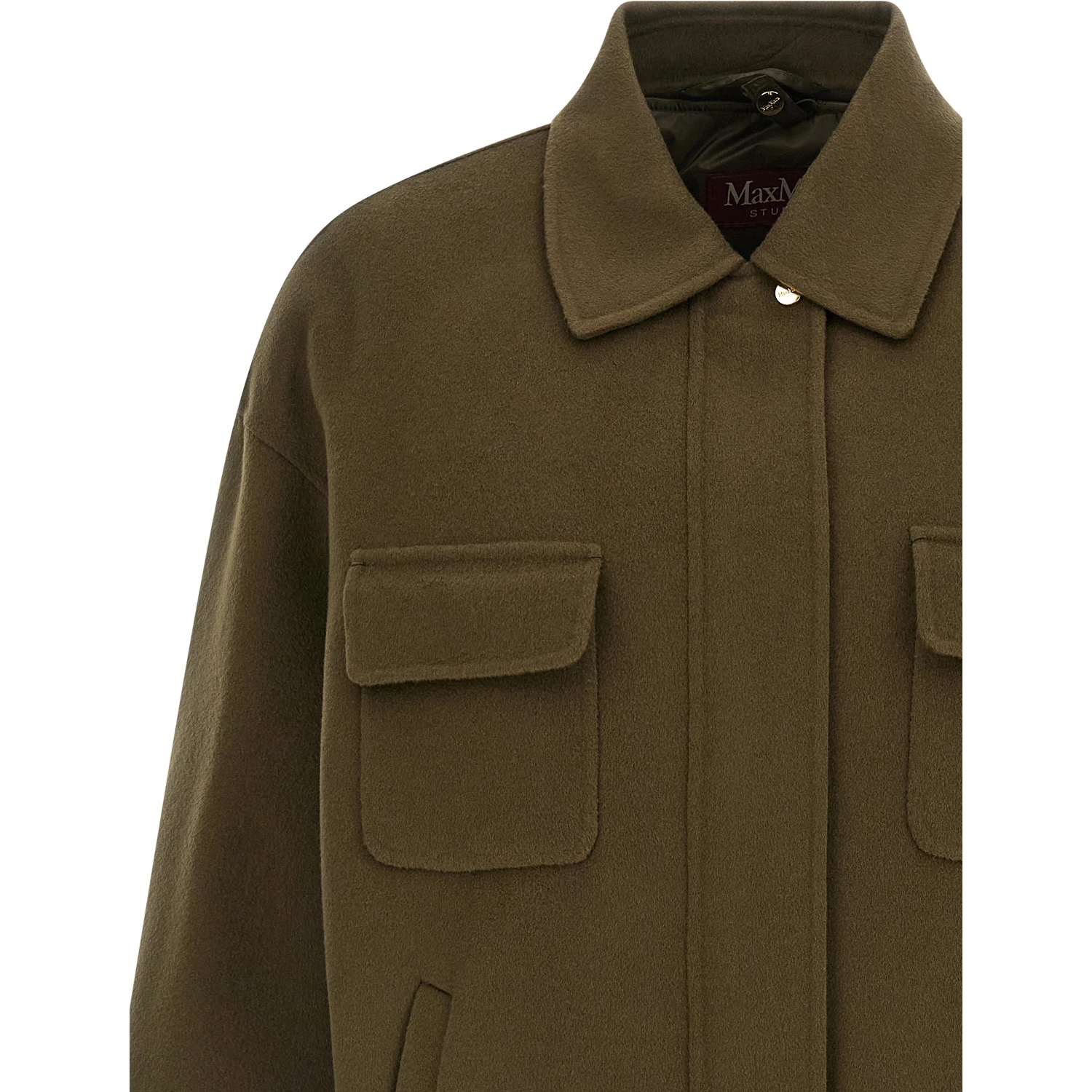 Bicolor Virgin Wool Coat