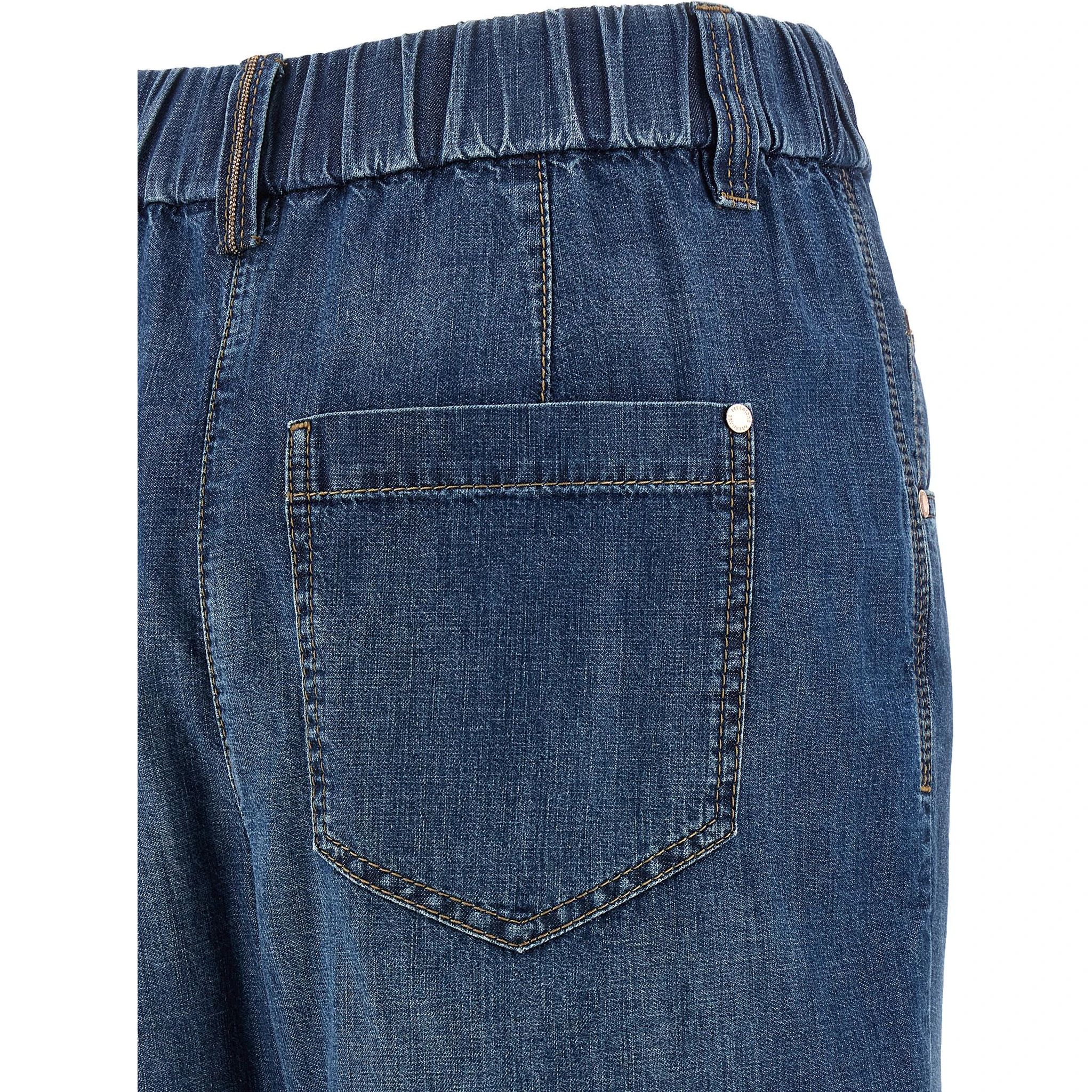 Blue Cotton Relaxed Fit Jeans