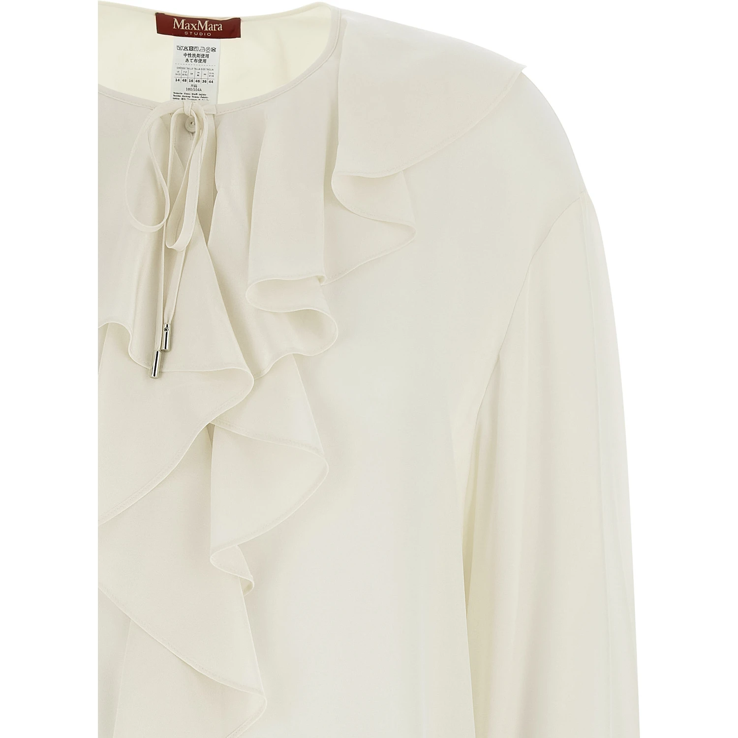 White Silk Blouse