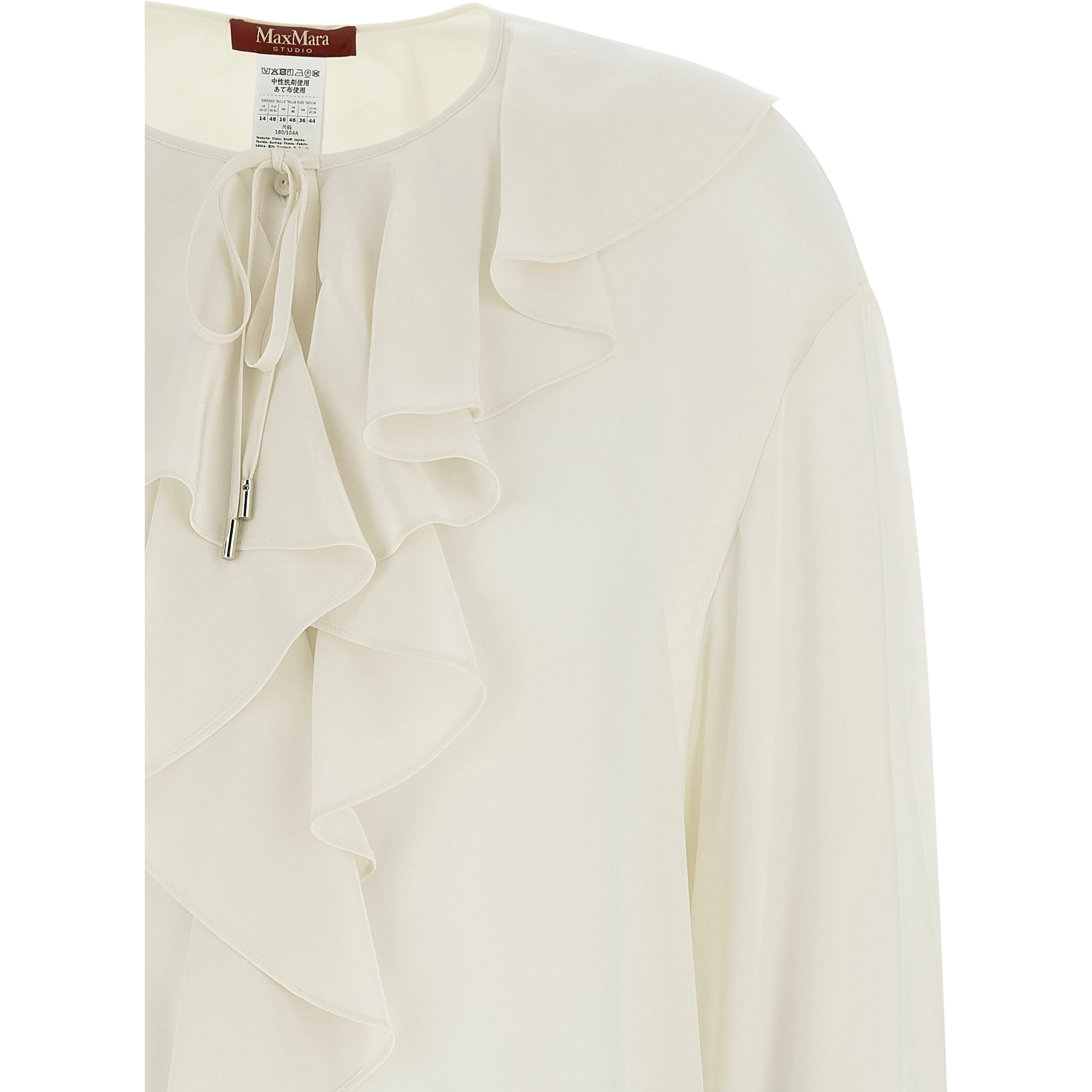 White Silk Blouse