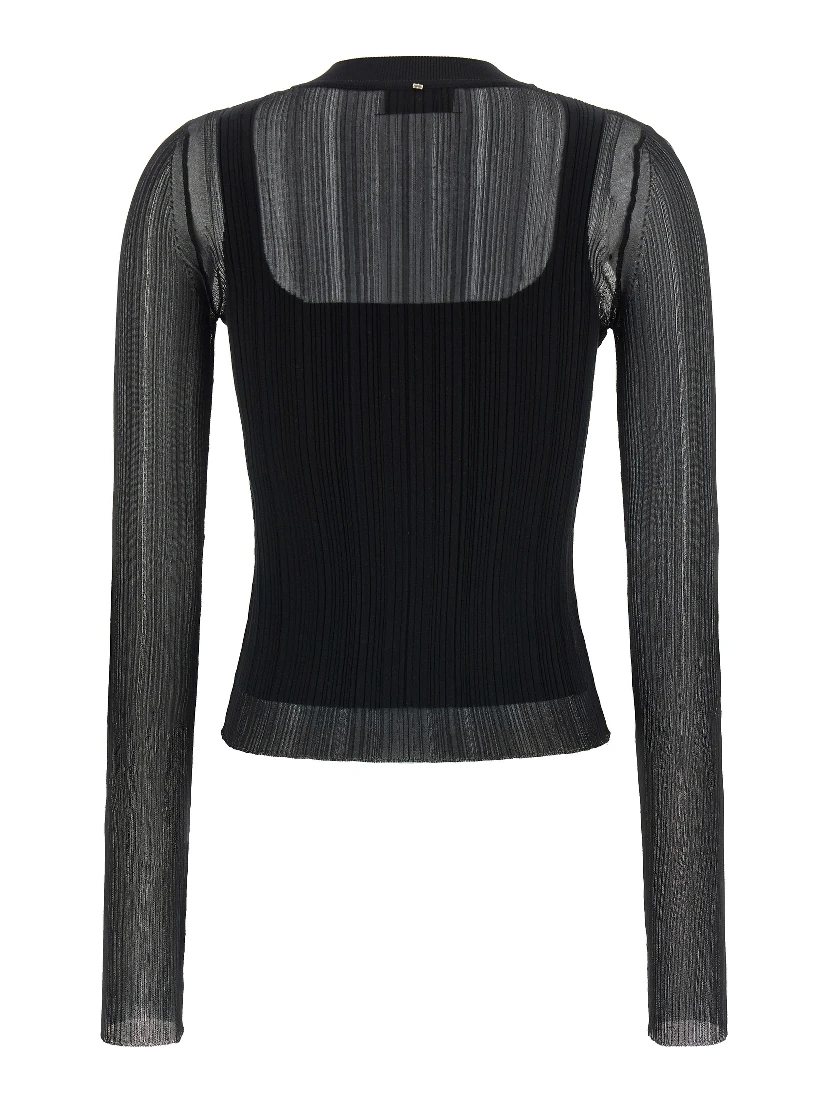 Black Viscose Cardigan