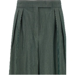 Bicolor Virgin Wool Casual Pants