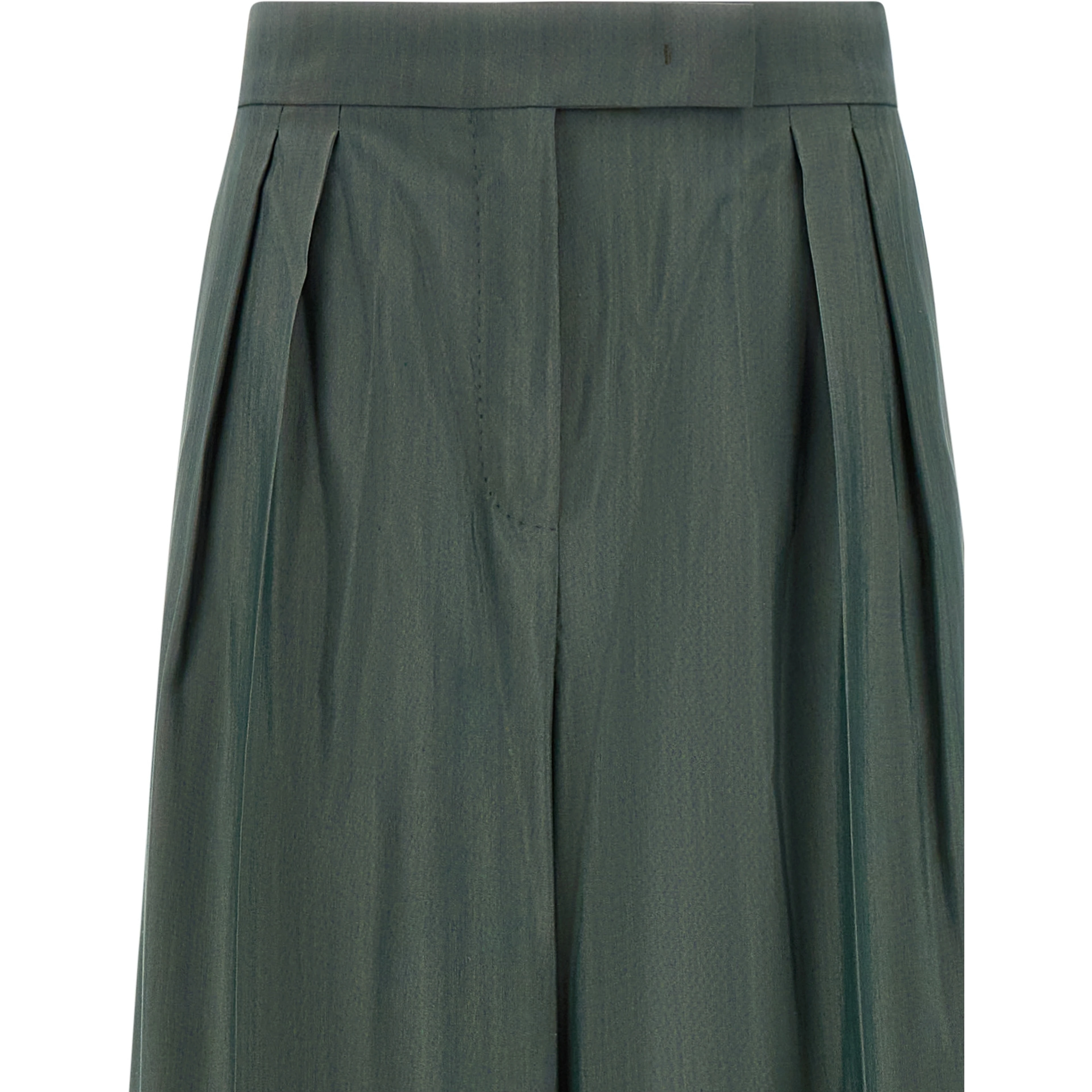 Bicolor Virgin Wool Casual Pants