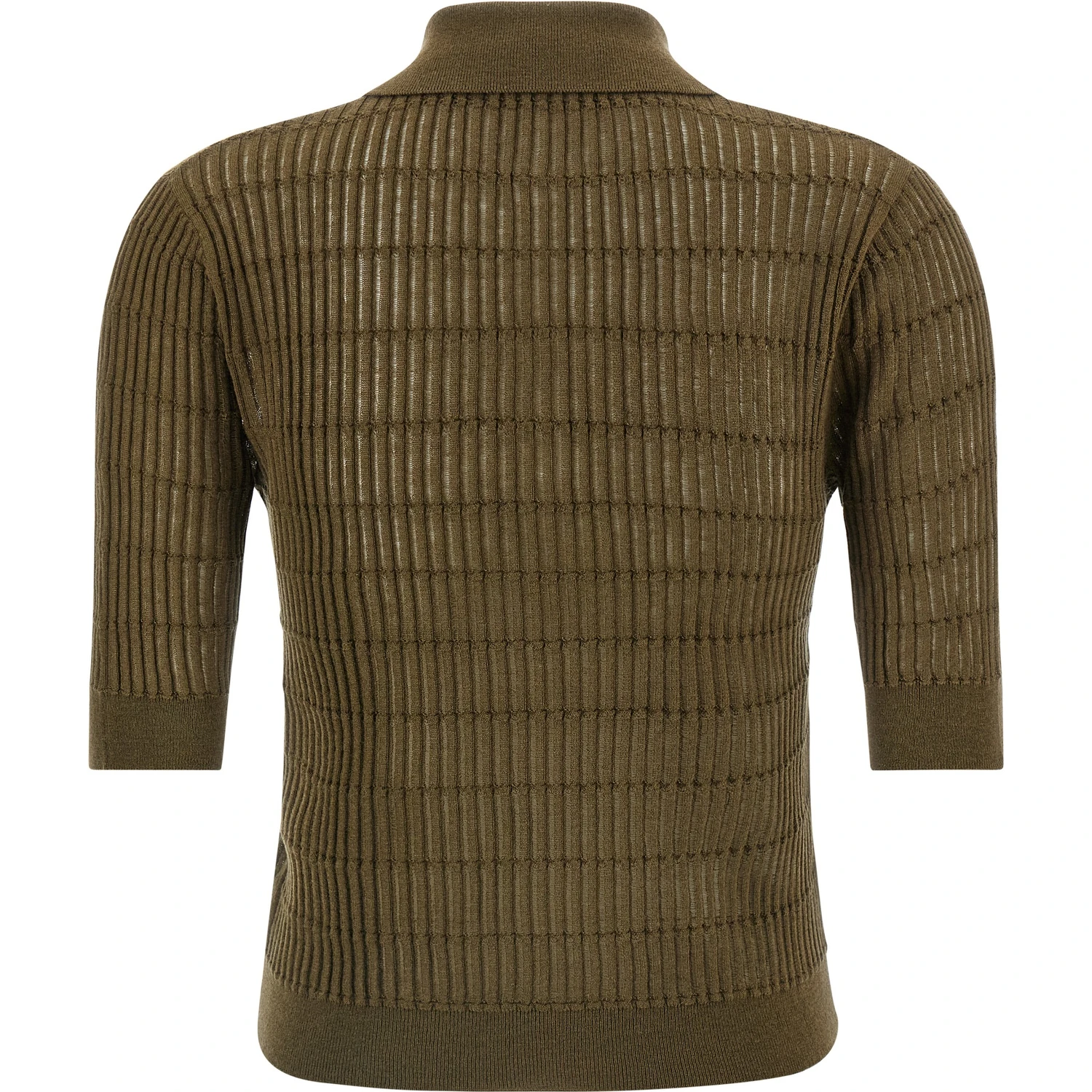 Bicolor Silk Polo Shirt