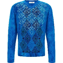 Blue Wool Cardigan