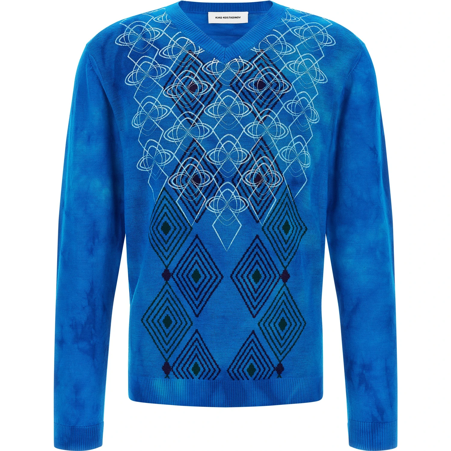 Blue Wool Cardigan
