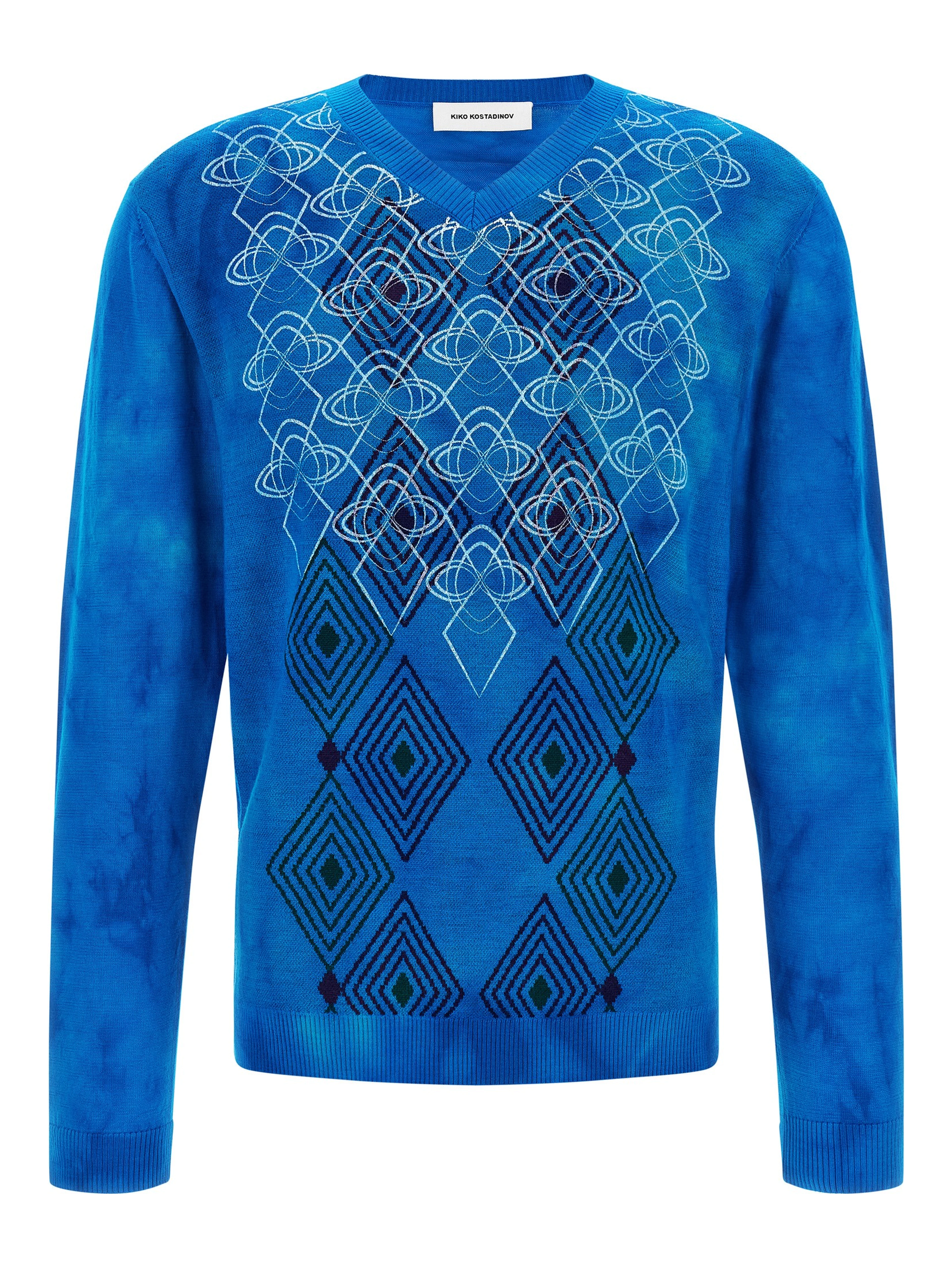 Blue Wool Cardigan