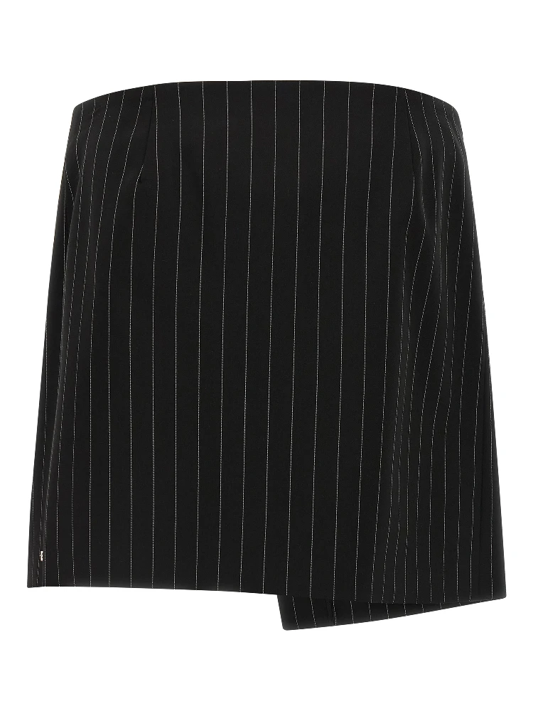 Black Virgin Wool Long Skirt alternative