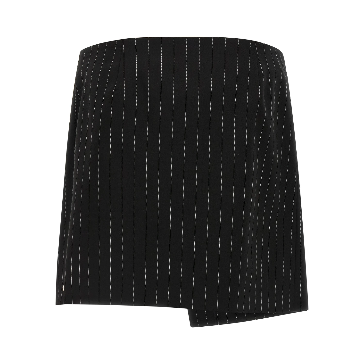 Black Virgin Wool Long Skirt