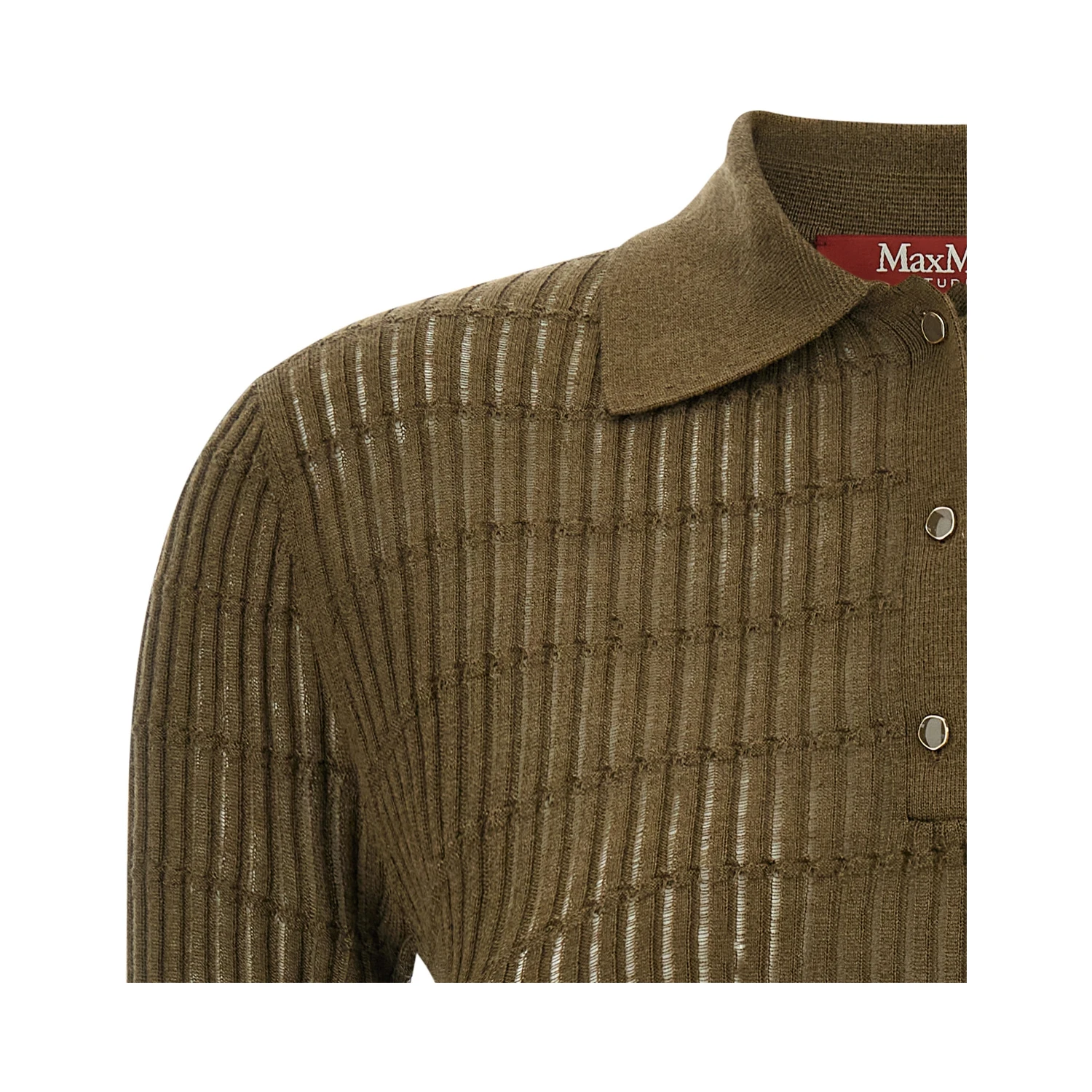 Bicolor Silk Polo Shirt